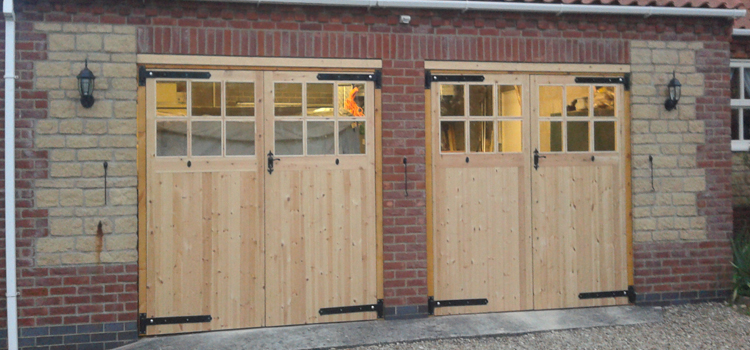 Side Hinged Wooden Garage Doors Cornwall